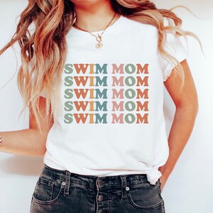 Swim Mom Shirt, Swim Meet Shirt for Mom, Gift for Swim Mom, Swim Team Mom T Shirt, Sports Mom Tee, Swimmer Mom T-Shirt