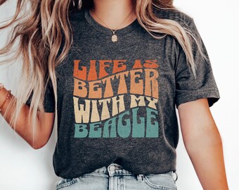 Beagle Lover Shirt, Gift For Beagle Dog Owner, Retro Beagle Mom T-Shirt, Pet Lover Tee, The Beagle Mama TShirt