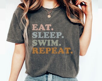 Comfort Colors Swim Mom Shirt, Swim Meet Shirt for Mom, Gift for Swim Mom, Funny Swim Team Mom T Shirt, Sports Mom Tee, Swimmer Mom