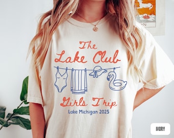 Personalized Lake Girls Trip Shirt, Girls Weekend Lake Shirt, Family Lake Vacation Tee, Bachelorette Lake Trip Shirt, Lake Life Group Shirt