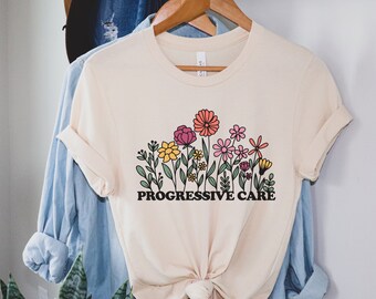 Retro Progressive Care Unit Shirt, PCU Nurse T-Shirt, Gift for Progressive care Nurse, Nursing School Student, Graduation Gift, PCU Crew