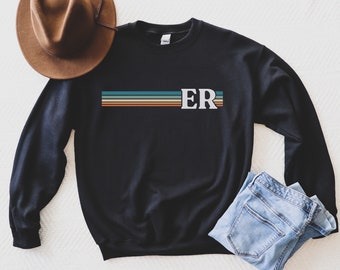 Retro Emergency Department Sweatshirt, Emergency Room Nurse Gift, ER Nurse Tee, Er Technician, Nursing School Student Grad Gift
