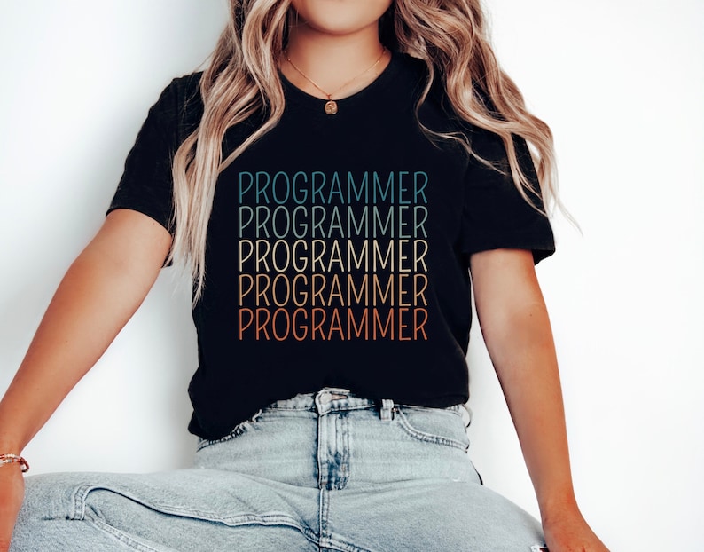 Computer Programmer Gift Software Engineer Shirt Computer Programmer Tee Programming Student T-Shirt Future Programmer Graduation Gift Black