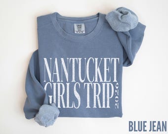 Custom Nantucket Bachelorette Sweatshirt, Comfort Colors Bride Squad Crewneck, Nantucket Girls Trip Sweater, Beach Bachelorette Party Gift