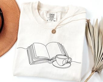 Comfort Colors Book Lover Shirt, Cute Bookworm Tee, Reading Shirt, Bookworm Gift, Reading Teacher Shirt, Librarian Gift, Bookish Tee