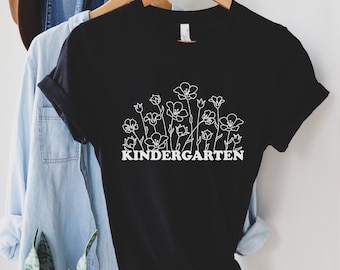 Retro Kindergarten Teacher Shirt, Gift for Kindergarten Teacher, Kindergarten Teacher Tee, Teacher Appreciation Shirt, Kindergarten Tee