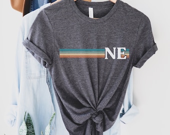 Nebraska Shirt, Home State Shirt, NE State Tee, Nebraska Apparel, Nebraska Travel Gift, Nebraska Lover T-Shirt, Family Vacation, Road Trip