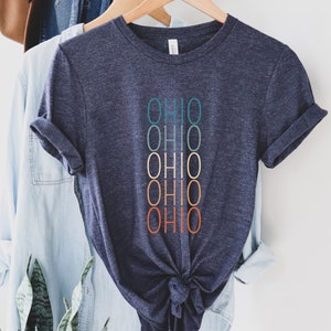 Ohio Shirt, Home State Shirt, OH State Tee, Ohio Travel Gift, Ohio Lover T-Shirt, Family Vacation, Road Trip Tee