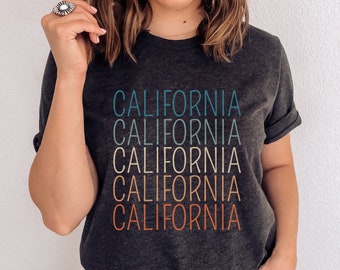 California State T-Shirt, California Home Shirt, West Cost Tee, Travel T-shirt, Road Trip Shirt, California Souvenir, Gift for Californian