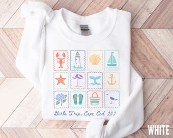 Cape Cod Girls Trip Sweatshirt: Matching Group Crewneck Massachusetts Sweater, Gift for Bachelorette