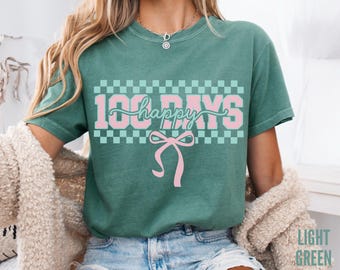 Comfort Colors 100 Days of School Teacher Shirt: Matching Group 100th Day Team Tee