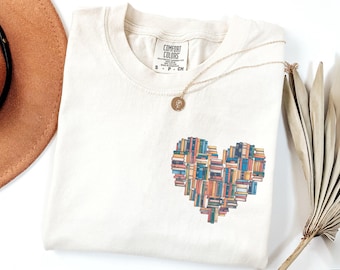 Comfort Colors Book Lover Shirt | Cute Bookworm Tee | Reading Shirt | Bookworm Gift | Reading Teacher Shirt | Librarian Gift | Bookish Tee