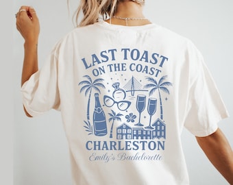 Custom Charleston Bachelorette Comfort Colors Shirt: Charleston Girls Trip Tee, Southern Bachelorette Girls Weekend
