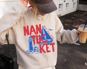 Nantucket Girls Trip Sweatshirt: Matching Group Crewneck Massachusetts Sweater, Gift for Bachelorette