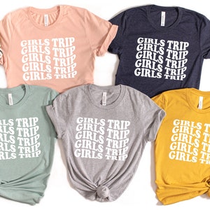 Girls Trip Shirts Custom Location Girls Trip Best Friend Shirt Girls Weekend TShirt Matching Girls Trip T-Shirt Girl Vacation Tee