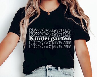 Retro Kindergarten Teacher Shirt