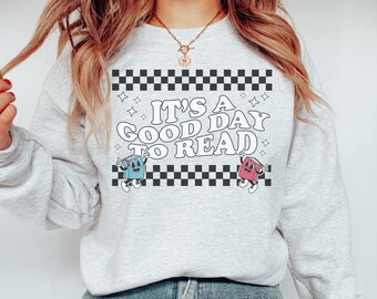 Reading Teacher Sweatshirt, Reading Month Sweater, Book Lover Gift Crewneck, Cozy Bookworm Gift, Librarian Gift