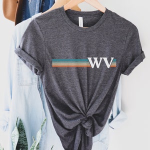 West Virginia State Shirt, Home State T-shirt, WV State Tee, State Map Shirt, West Virginia Travel Gifts, Family Vacation, Road Trip