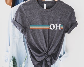 Ohio Shirt, Home State Shirt, OH State Tee, Ohio Travel Gift, Ohio Lover T-Shirt, Family Vacation, Road Trip Tee
