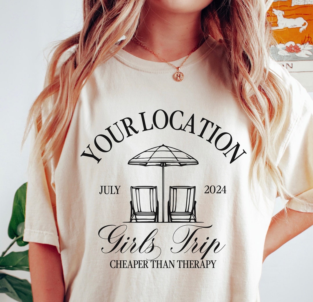 Custom Girls Trip Shirts Comfort Colors, Matching Girls Vacation Tshirt ...