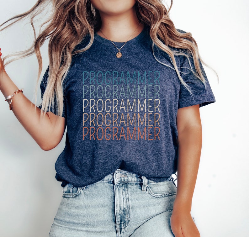Computer Programmer Gift Software Engineer Shirt Computer Programmer Tee Programming Student T-Shirt Future Programmer Graduation Gift Navy Heather