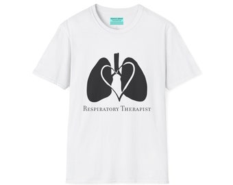 Respiratory Therapist T-Shirt, Heart and Lungs, Healthcare, Hospital, Pulmonary, Professional, Gift, Unisex T-Shirt