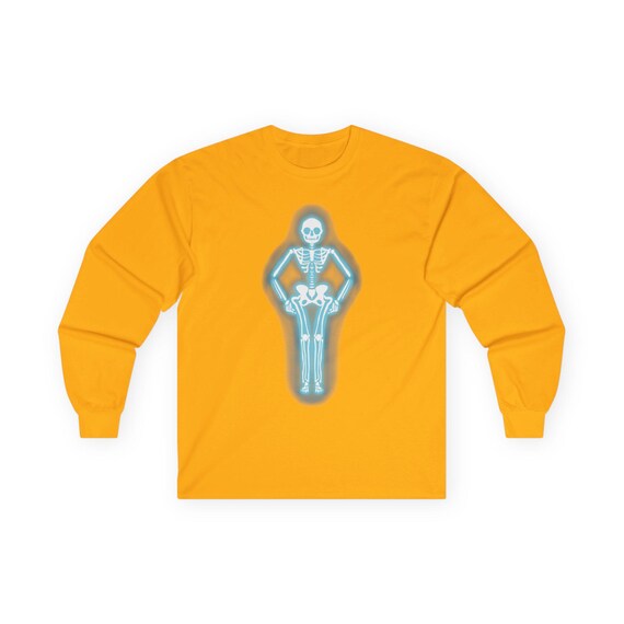 Skeleton Neon Sign Tshirt, Skeleton Shirt, Halloween Neon