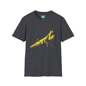 Praying Mantis T-Shirt, Unisex Insect Tee, Insect Lover Gift