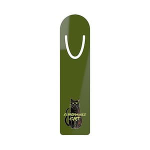 Physics Gift Schrödinger&#39;s Cat Meme Bookmark - Einstein, Dead Cat, Quantum Mechanics, Science Joke, Funny Physics Gift, Teacher Gift