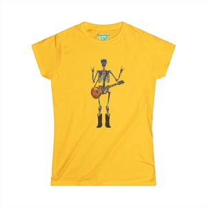 Rock and Roll Skeleton Shirt: Axl Rose, Gibson Guitar Inspired