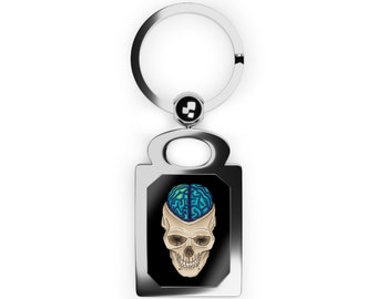 Brain Anatomy Art Keychain – Medical Neurology Gift
