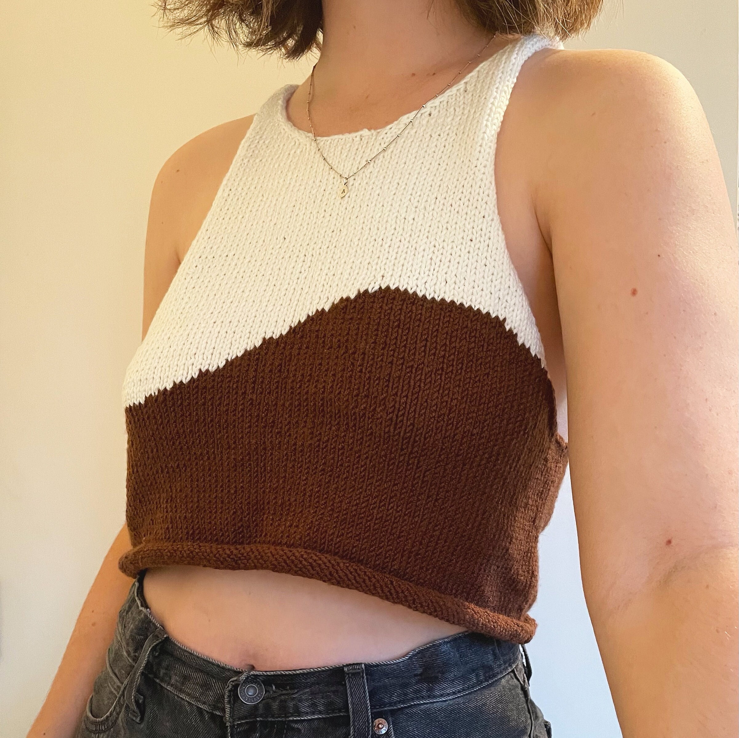 Knitted Summer Crop Top Pattern