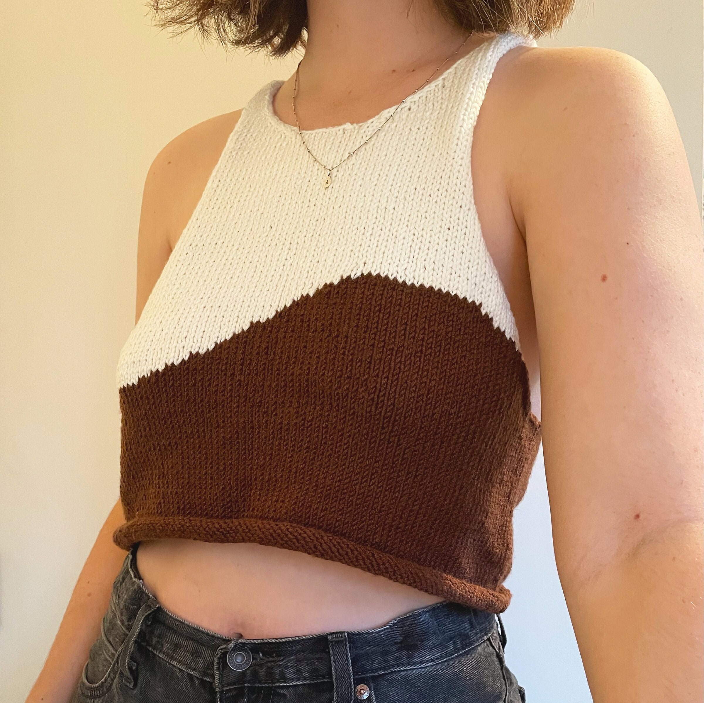 Wavey Crop Top Knitting Pattern -  Canada