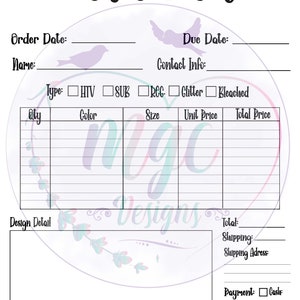 T-shirt Order Form