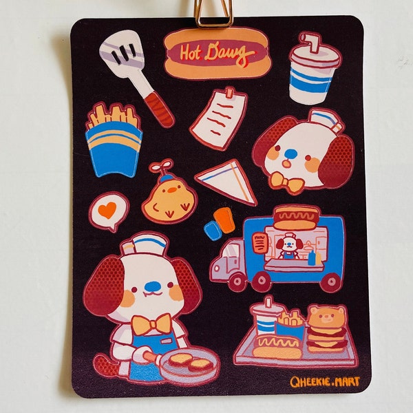 Hot Dawg Sticker Sheet