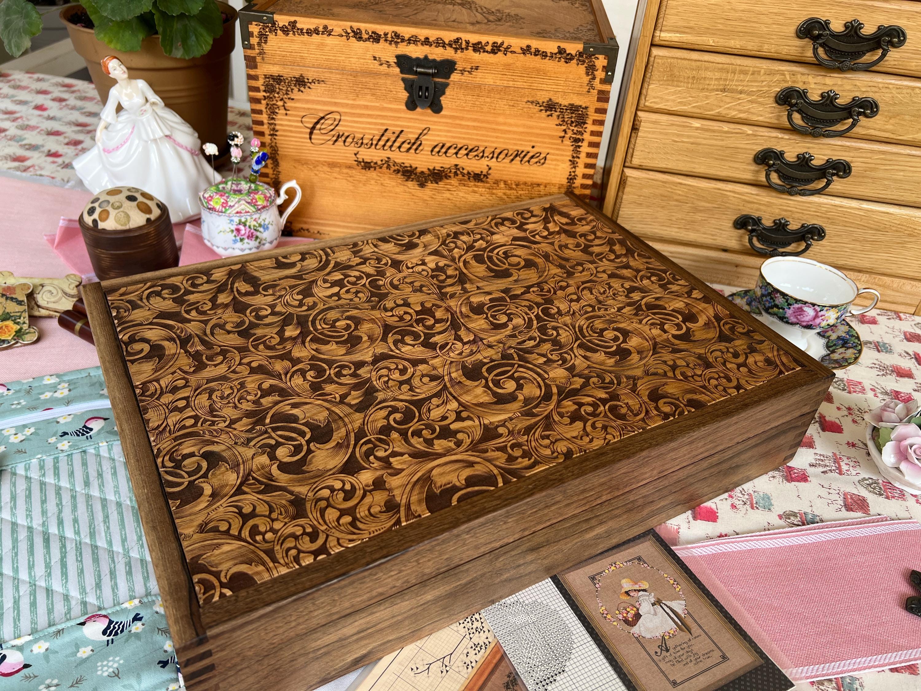 Vintage sewing thread drawers - Etsy 日本