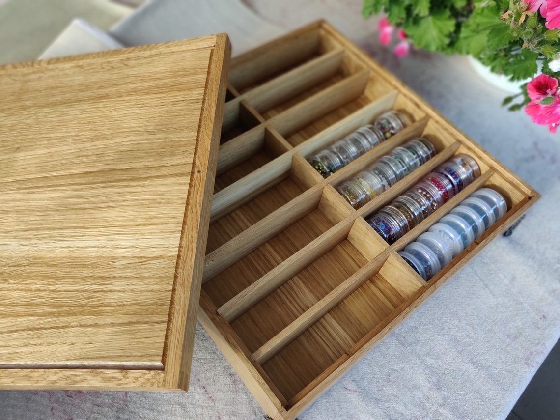 Oak Floss Bobbins Organizer Sewing thread organizer Etsy