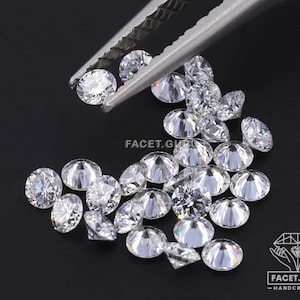 0.80 to 4 MM Colorless D White Color Round Brilliant Diamond Cut Loose Moissanite for Ring Earring Pendant Jewelry Making Wholesale Price image 4