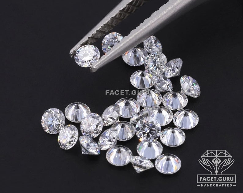 0.80 to 4 MM Colorless D White Color Round Brilliant Diamond Cut Loose Moissanite for Ring Earring Pendant Jewelry Making Wholesale Price image 4