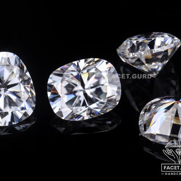 Antique Cushion Cut Moissanite Ring Etsy