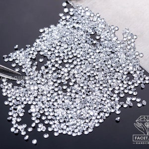 0.80 to 4 MM Colorless D White Color Round Brilliant Diamond Cut Loose Moissanite for Ring Earring Pendant Jewelry Making Wholesale Price image 1