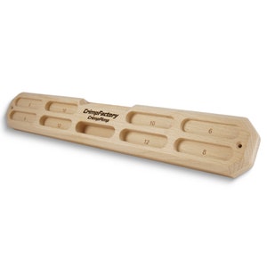 CrimpPimp Hangboard &quot;CrimpFactory&quot; fingerboard wood, micro crimps micro bar