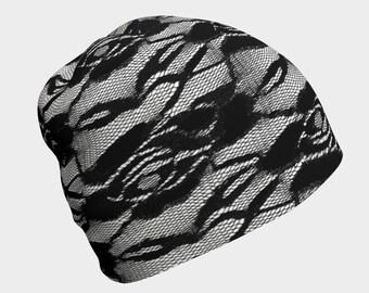 Black Lace Beanie