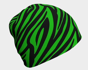 Green Zebra Beanie