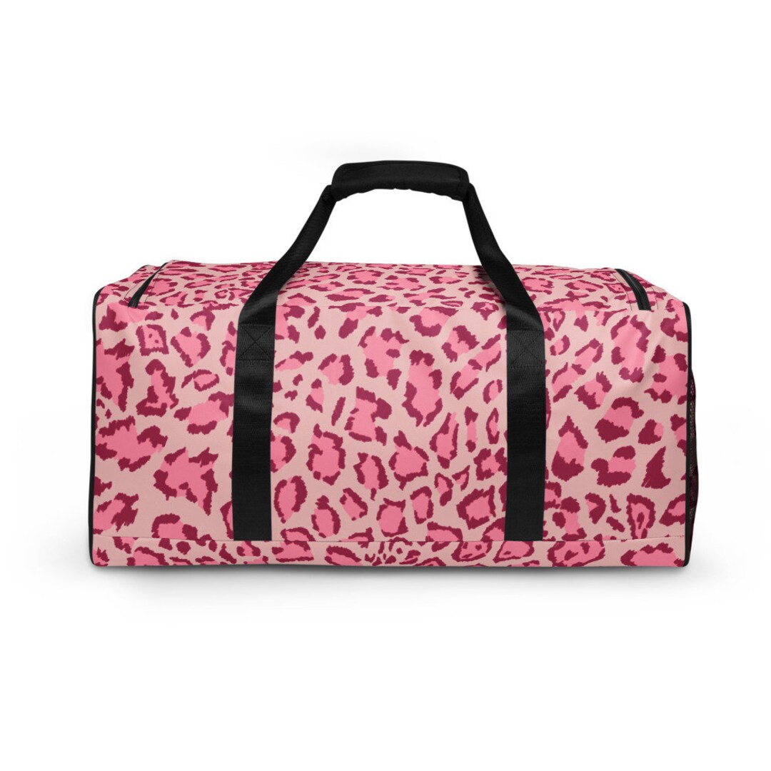 Pink Leopard Duffle Bag Etsy