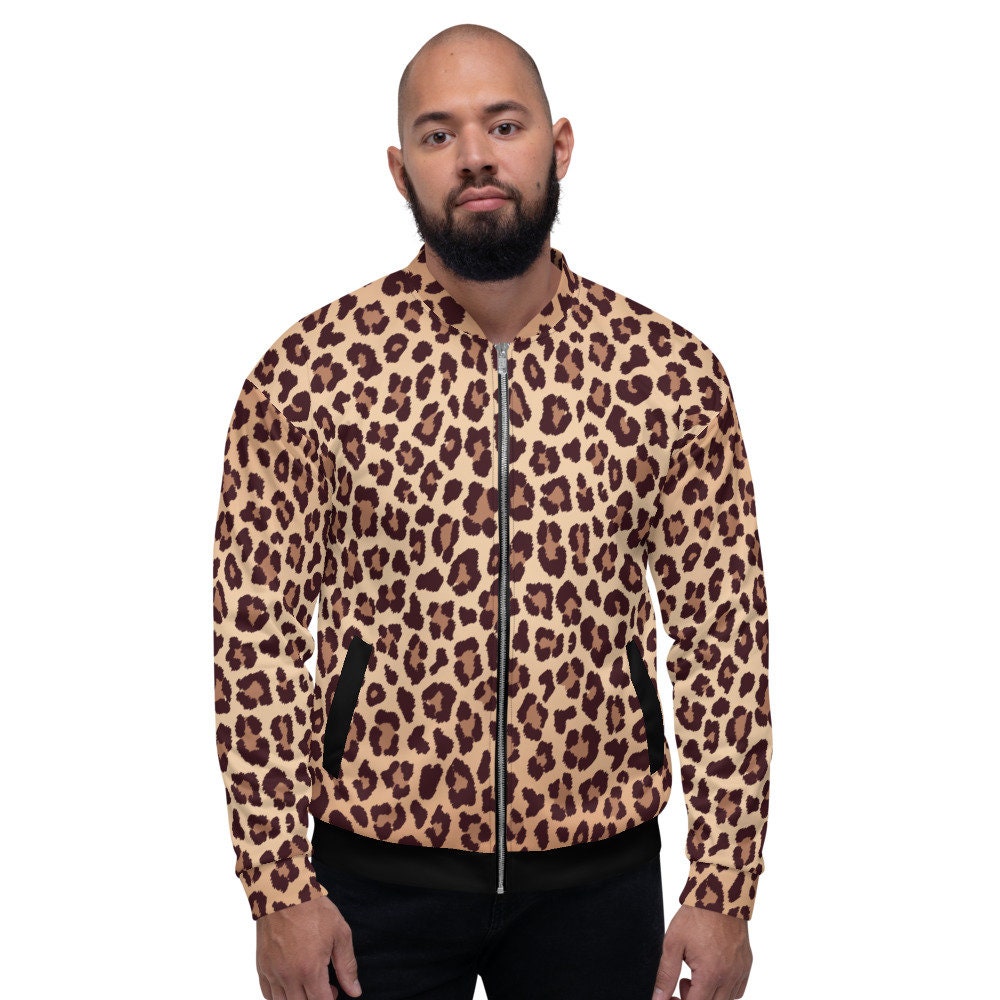 Mens Leopard Jacket - Etsy Mens Leopard Jacket - Etsy