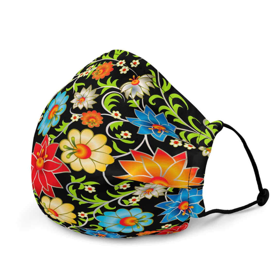 Pretty Floral Premium face mask Etsy