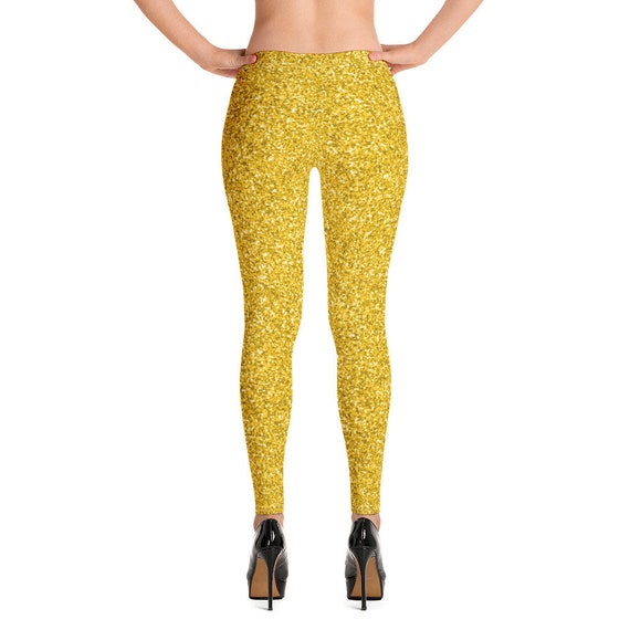 Yellow shop gold leggings