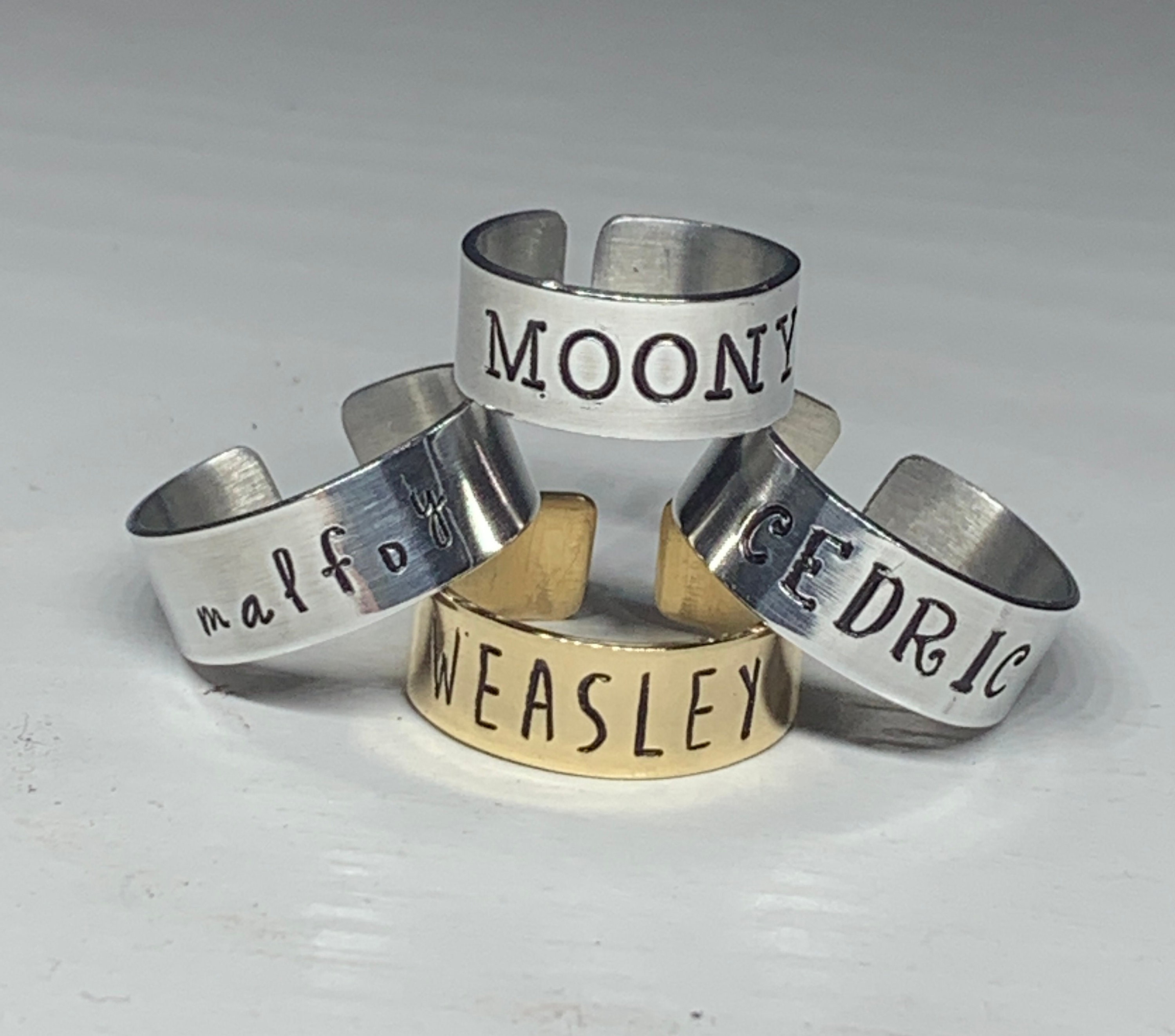 Harry potter name rings