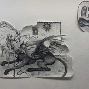 Graphite Drawing Print - “Godhead, Oneflesh” 4x6” or 8x10”